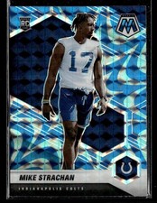 2021 Panini Mosaic Michael Strachan #397 Prizm Reactive Blue Rookie