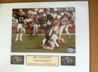 Autograph Bo Jackson 5x7 color photo mounted to 8x10 w/coa (football)