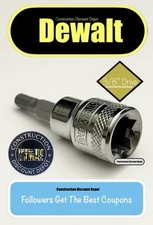 Dewalt Allen Hex 4mm Bit 3/8" In Drive Socket HW.4  87-971D  4 mm