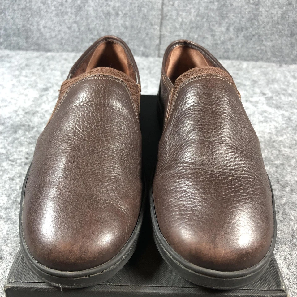 Azaleia Zapatos Mujer’s 8 Marrón Cuero Sin Cordones Cómodos Mocasines Informales Foto 4 de 4