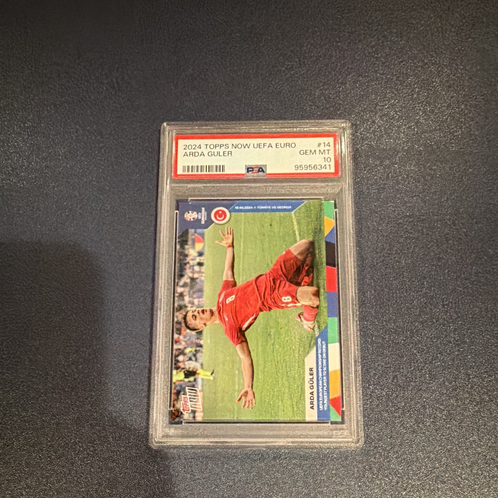 Topps 2024 Now UEFA Euro Arda Guler #14 PSA 10 /Soccer Card