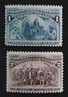 CKStamps: US Stamps Collection Scott#230 231 1c 2c Columbian Mint NH OG