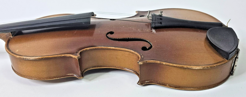 Vintage Antonius Stradivarius Copy 4/4 Violin Czecho Slovakia #104 PARTS REPAIR - Picture 13 of 21