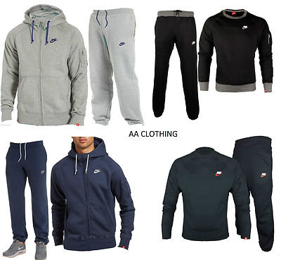 nike foundation cuffed fleece tracksuit