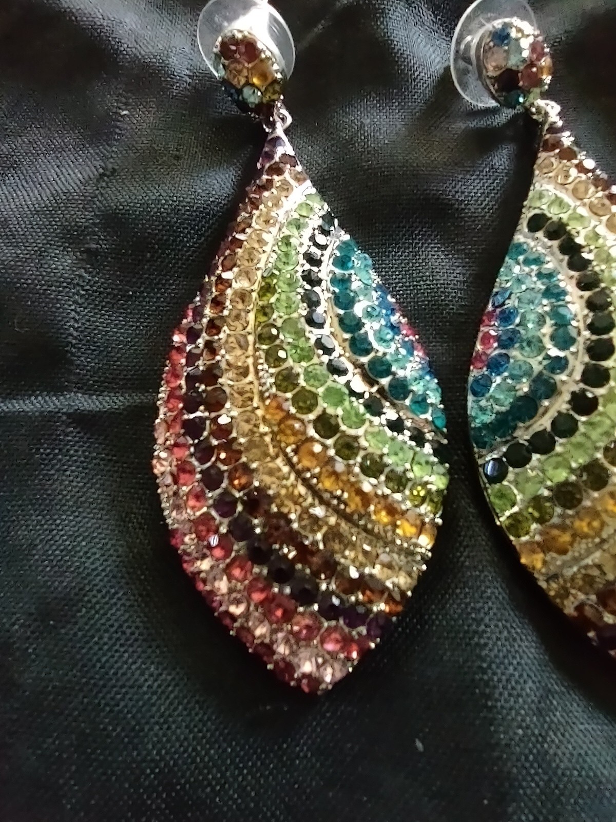 Unbranded Dangle Multi Color Dangle Rhinestone Cr… - image 3