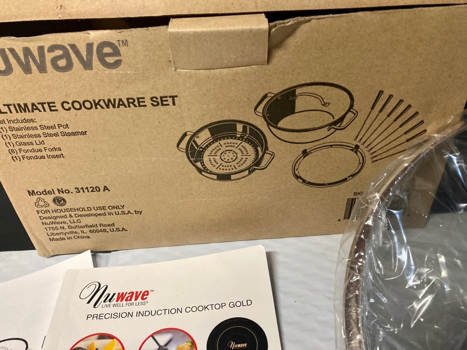 Juego de utensilios de cocina NuWave 31120 y placa de inducción 30201 NUEVO (caja abierta) Foto 2 de 4