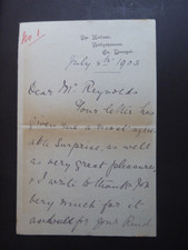 1903 Reynolds The Mullens Ballyshannon County Donegal family history part letter