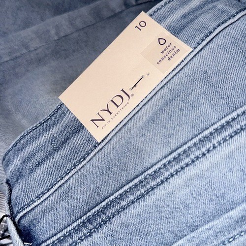 Neu mit Etikett NYDJ High Waist Capri Wide Leg Pedal Jeans Stretch in Farbe CLAFFECTIO GR-10 - Bild 11 von 11