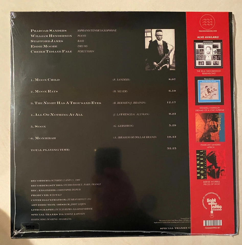PHAROAH SANDERS Moon Child limited 180 gram BLACK vinyl SEALED LP - Image 2 of 3