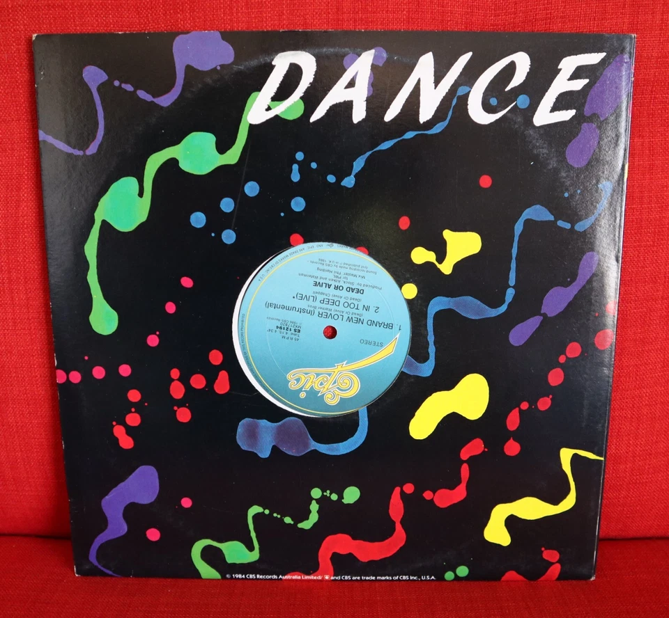 Dead Or Alive Brand New Lover Record 12” 80s Single 1986 Dust Monkey's Mix VG+ - Image 2 of 4