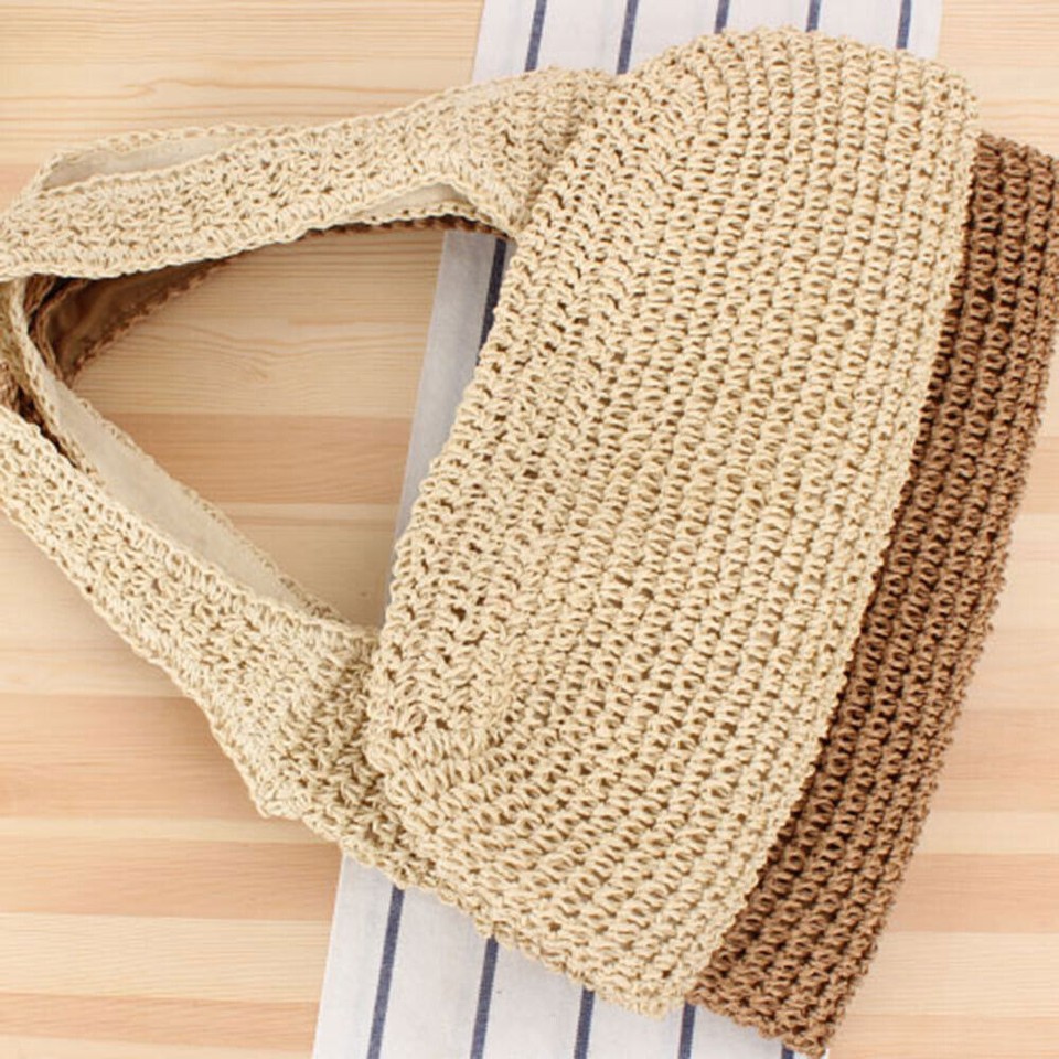 Women Summer Straw Weave Large Capacity Shoulder Bag
