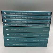 Great Courses Critical Business Skills, Guidebook, 3 Lecture Books, 4 DVD's