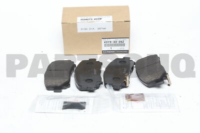 KDY93328Z Genuine Mazda PAD SUB SET,FRT CALI KDY9-33-28Z | eBay