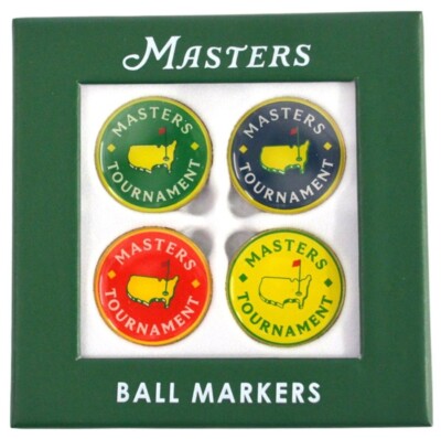 2025 Masters (4) Pack GOLF BALL MARK Marker from AUGUSTA NATIONAL