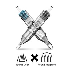 Tattoo Cartridge Needle 20pcs Disposable Round Liner Shader Assorted 10