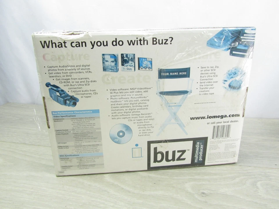 Complete and Sealed IOMega Buz Multimedia Producer (C1) * - Image 2 of 3
