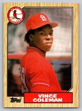 1987 Topps #590 Vince Coleman St. Louis Cardinals