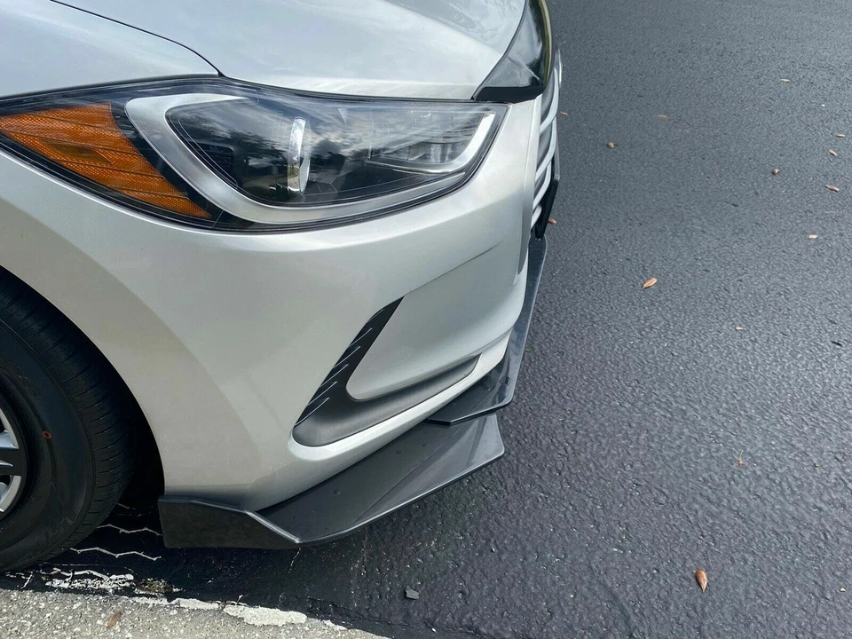 For Universal Car BMW Black Front Bumper Lip Spoiler Splitter Body Kit Diffuser Foto 4 de 4