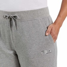 Fila Ladies French Terry Joggers 2X Gray Heather or Black
