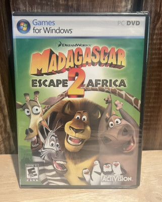 Madagascar Dreamworks Escape 2 Africa PC DVD Windows Video Game Brand New Sealed