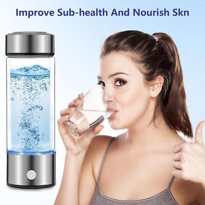 Hydrogen Rich Generator Water Cup Alkaline Ionizer Maker Bottle Anti-Oxidation