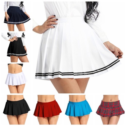 Women School Girl Pleated Skirt 