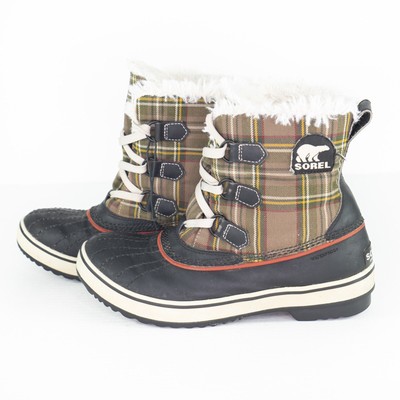 sorel plaid duck boots
