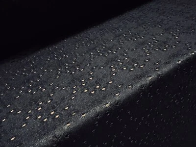 THE FABRIC MERCHANT Broderie Anglaise Stretch Spandex Single Jersey Fabric, Per Metre - Black