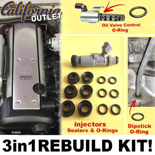 REBUILD KIT 1JZ VVTi Injector Seal Insulator + VVTi Valve & Oil