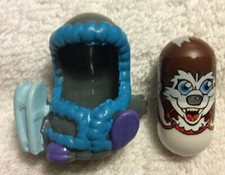 2004 Mighty Beanz Bodz S1: 289 Husky Bean  Ice Explorer Bod Gray 