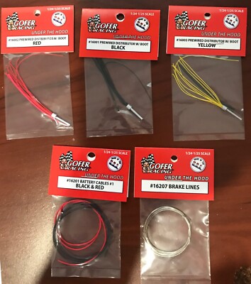 Gofer Pre-Wired Distrbutors, Battery Cables, Brake Lines  model cars 1/24 1/25