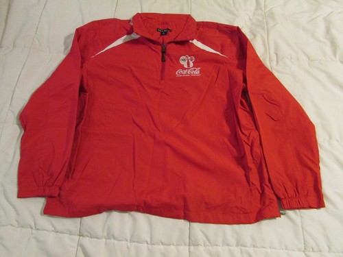 Sport-Tek Mens 2012 London Olympics Coca Cola XL Jacket 1/4 Zip Windbreaker - Picture 3 of 11