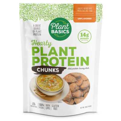 Plant Basics - Hearty Plant Protein - Soy Chunks, Textured Vegetable Protein