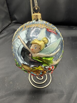 Disney 2000 Tinker Bell Round Ornament Kurt S. Adler Inc. Polonaise Collection