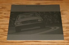 1985 Mercedes Benz S Class Technical Specifications Deluxe Sales Brochure