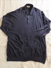 AVON CELLI CUZZENS Made in ITALY Stylish Black SHIRT; 100% Seta Silk Size 60 IX