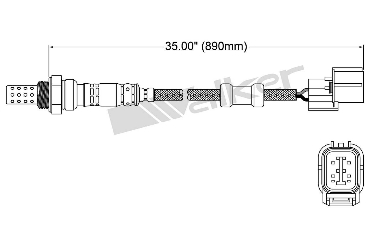 Walker Oxygen Sensor for 1997-1999 Acura NSX 250-24348