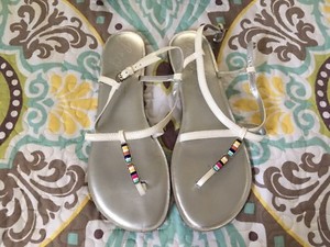 silver sandals size 11