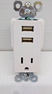 LOT OF 5 Pass Seymour TM8USBWCC6 WHITE USB Combo Electric FREE SHIPPING a