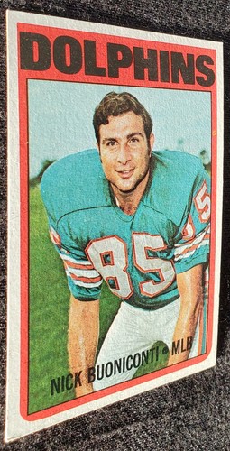 1972 Nick Buoniconti Miami Dolphins Topps NFL Card #43 NCAA Notre Dame Irish - Picture 5 of 6
