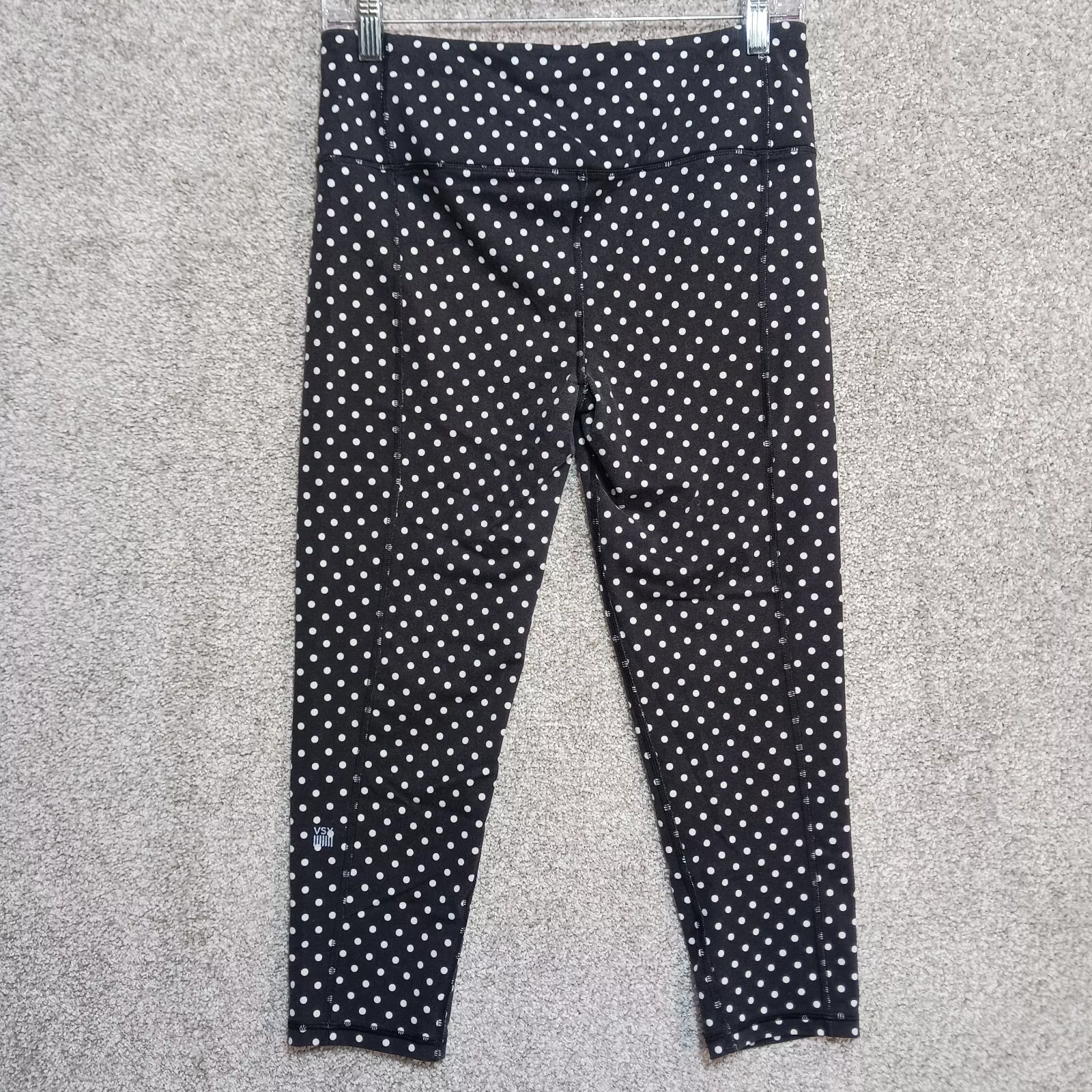 victoria-secret-vs polka dot pink white vsx leggings