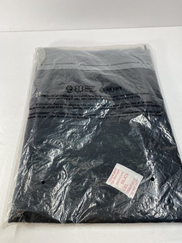 White Cross Scrub Top Men's XL Regular Black Tuck In V Neck Top NEW $40 - Picture 5 of 6