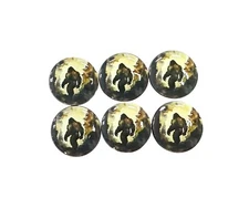 Cabinet and Drawer Knobs, Set of 6 Bigfoot Wood Cabinet Knobs