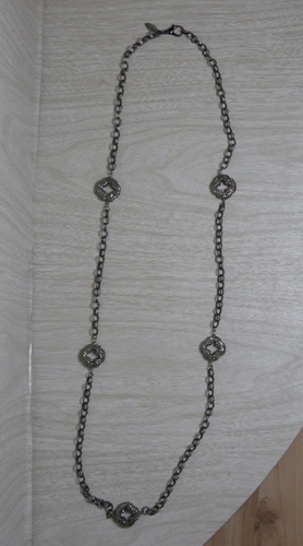 Signierte Roni Blanshay Swarovski Kristalle Kettenglied Wickelkette 40" LESEN - Bild 7 von 18