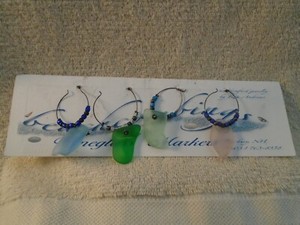 Vintage Beachcombings Wineglass Markers