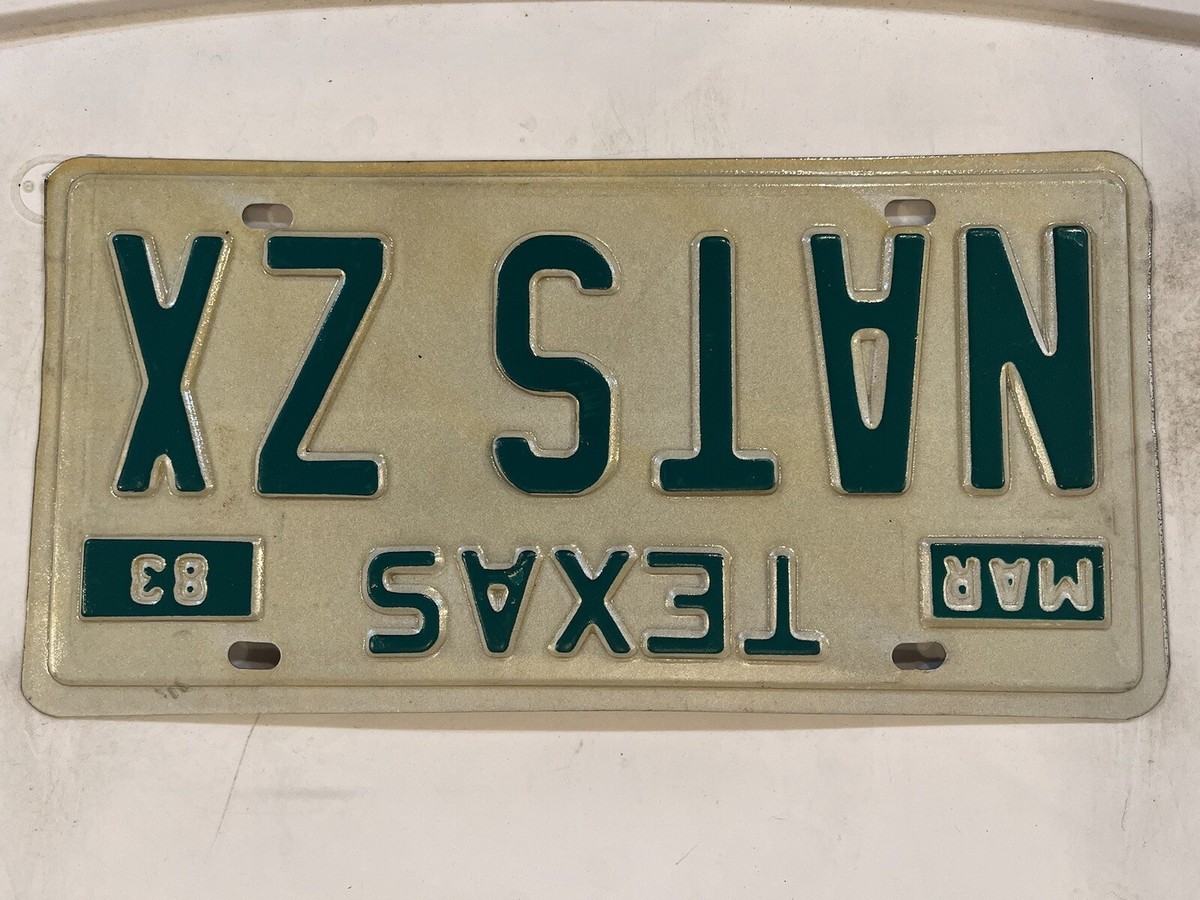 Vanity NAT'S ZX CAR license plate Nathaniel Nathan Nate Nissan