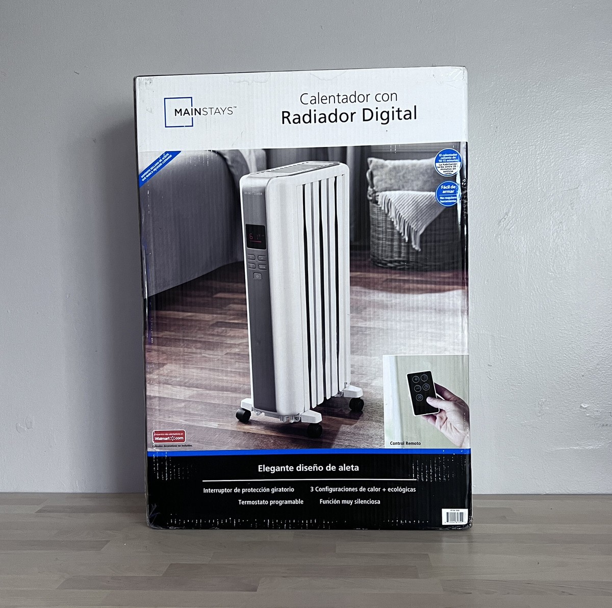 Oil Filled Radiator Mainstays Electric Heater Mainstays Digital - Main Image