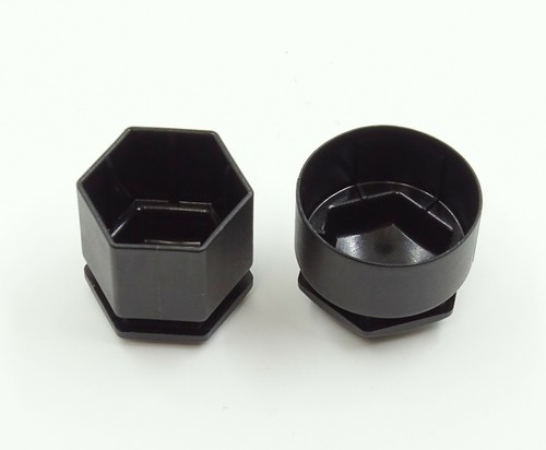 WHEEL NUT BOLT COVERS for AUDI Q7 2006-2015 19mm LOCKING CAPS BLACK TOOL x20 - Picture 5 of 7