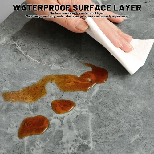 PVC Marble Tiles Wall Sticker Self-Adhesive Stick On Kitchen Bathroom 60x30cm - Picture 5 of 25