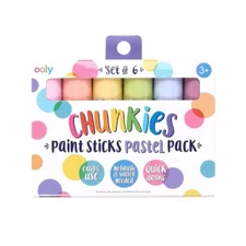 Ooly Chunkie Paint Stick/6 Crayon — Pastels Age3+ 04931
